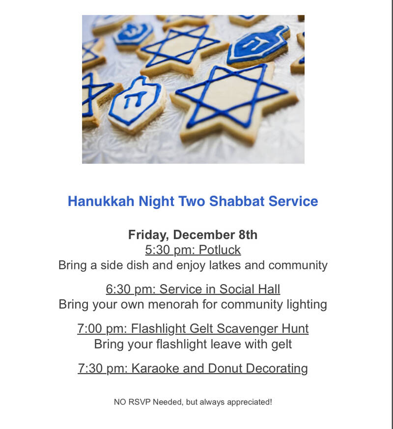 Banner Image for Family Hanukkah Potluck Shabbat