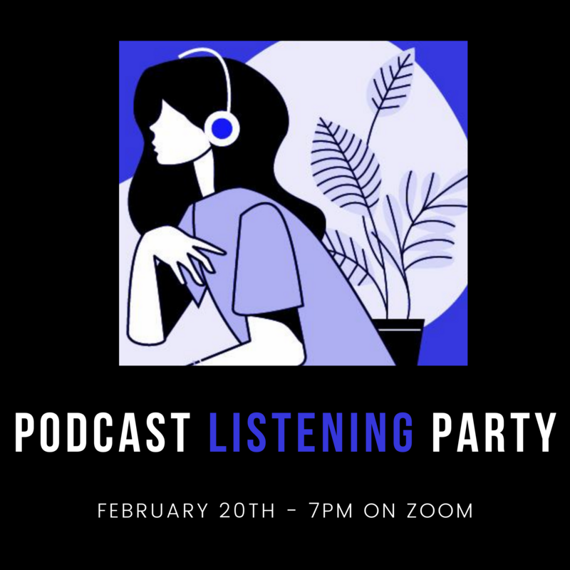 Banner Image for Podcast Listening Party